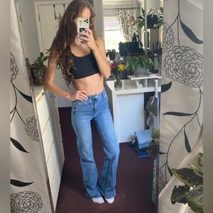 rsq high rise flare jeans